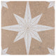 SomerTile Compass Star 8 in. x 8 in. Porcelain Floor and Wall Tile