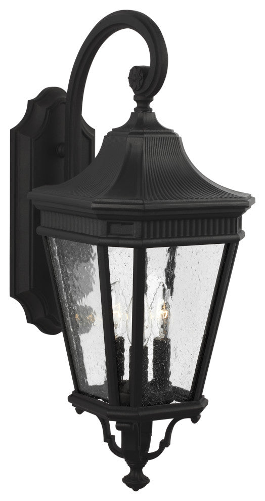 Cotswold Lane Medium Lantern, Black