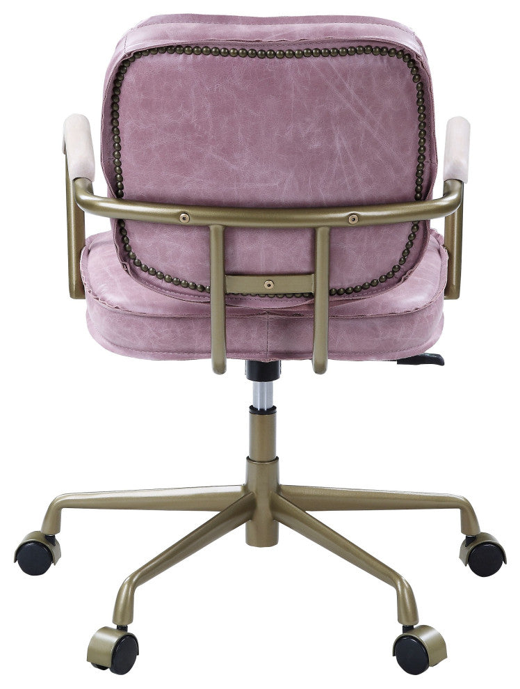 Of00400, Office Chair, Pink Top Grain Leather, Siecross
