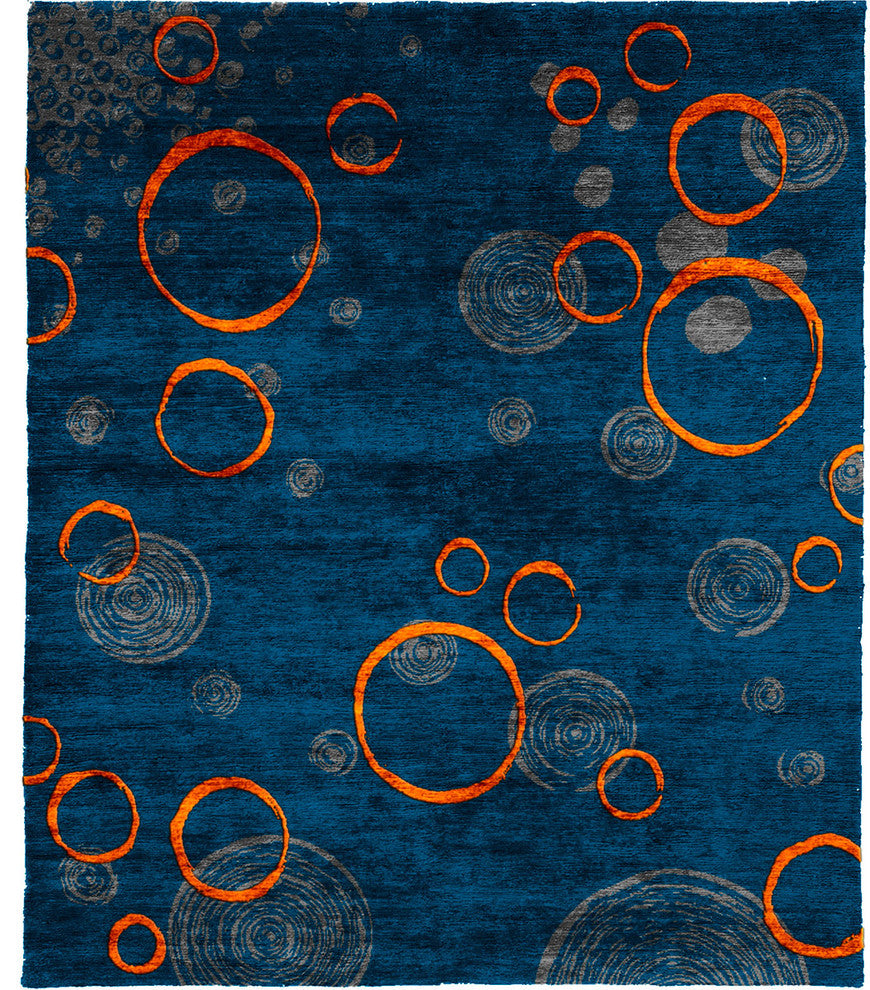 Hyrrokin A Hand Knotted Tibetan Rug, 6' Round