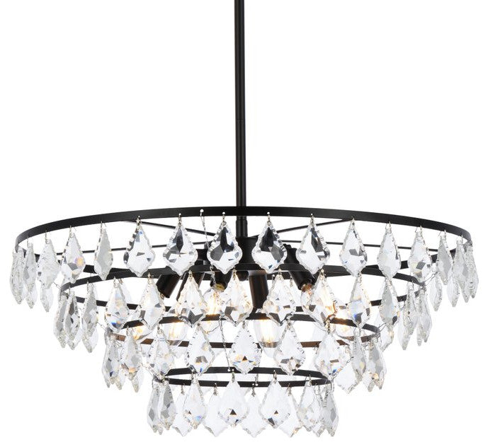 Evan 24" Pendant, Black