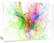 Multi Color on White Fractal Design, Abstract Canvas Art Print, 20x12