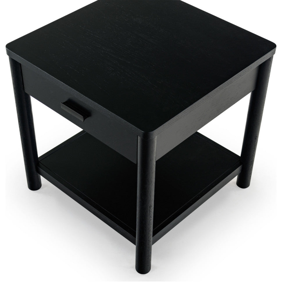 Safavieh Couture Jaylessa 1 Drawer End Table, Black