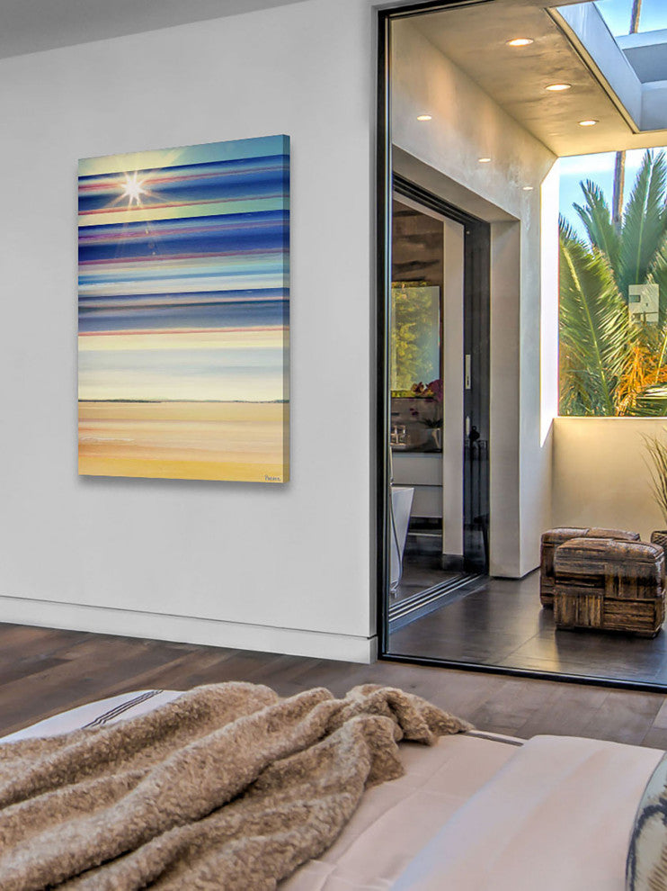 "Sun Lit Streaks" Print on Canvas, 30"x45"