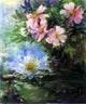 John La Farge Wild Roses and Water Lily, Study of Sunlight Wall Decal