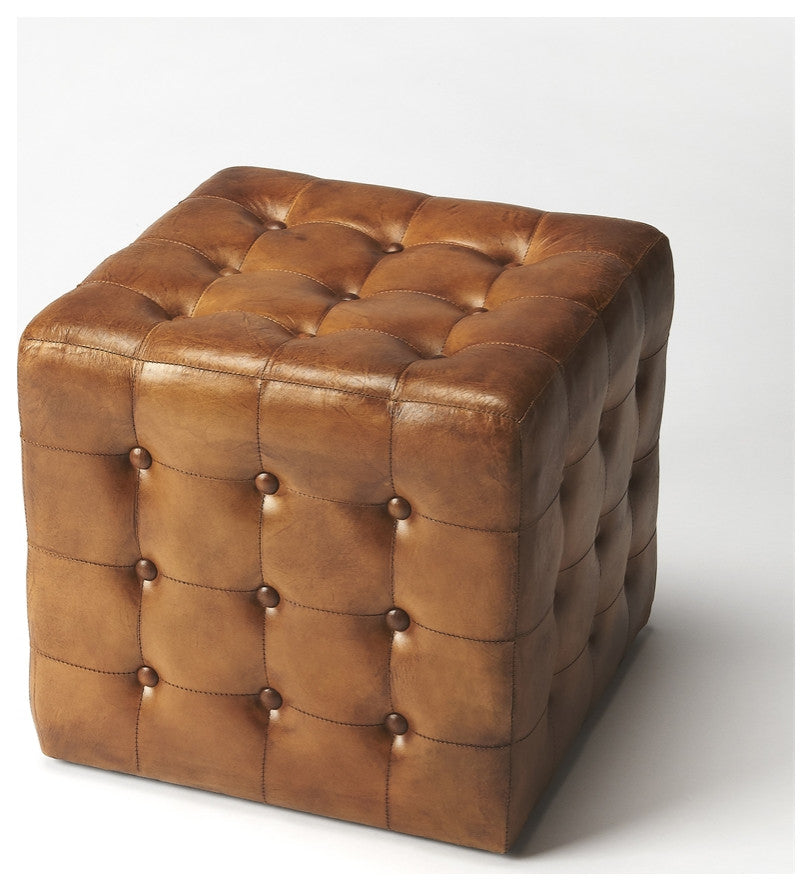 Leather Ottoman, Belen Kox
