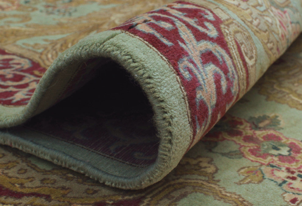 Pak-Persian Abusan Light Green Rug, 9'0x11'10