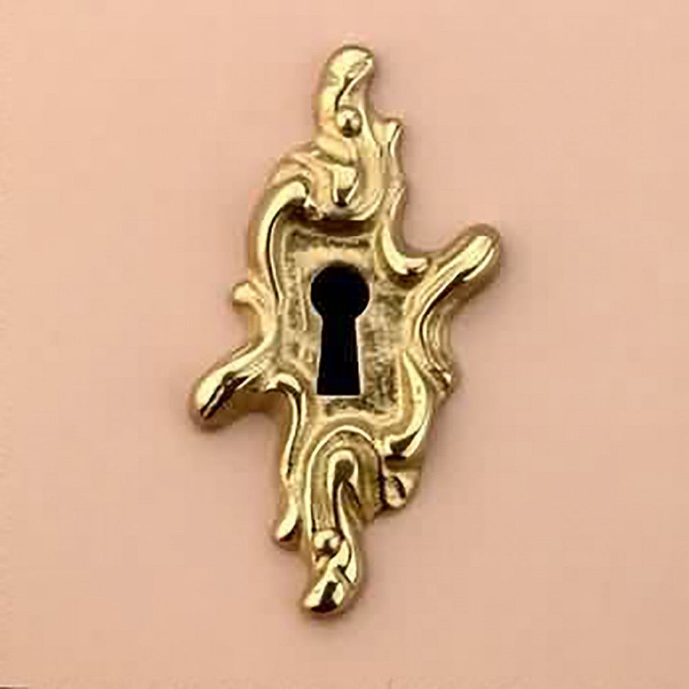 Renovators Supply 4Pcs Escutcheon Keyhole Cover Plate for Cabinet and Drawers
