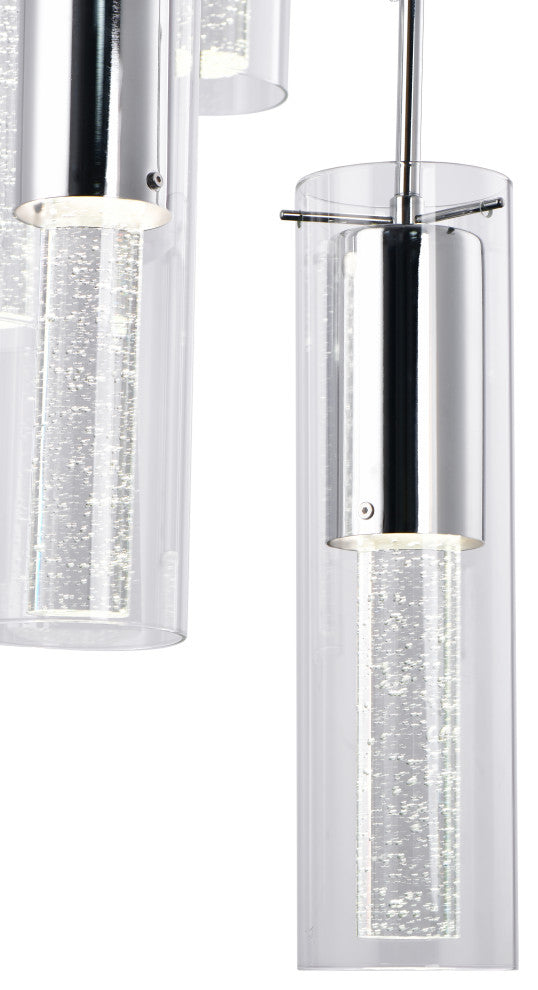 Lazzur Midou 5 Light 14" Polished Chrome Pendant