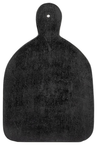 Modern Marble Cutting or Charcuterie Board with Handle, Black