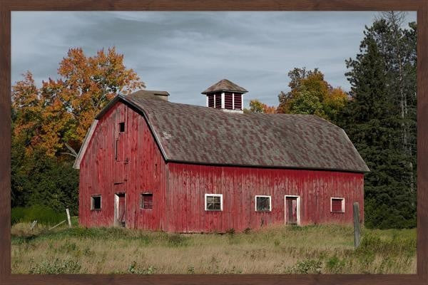 "Iconic Red" Framed Painting Print, 36"x24"