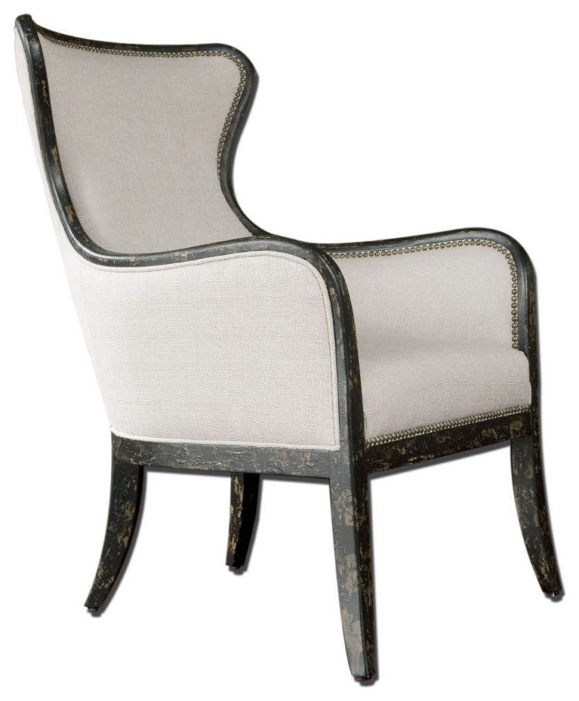 Uttermost Sandy Wing Back Armchair