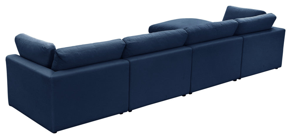 Rustic Manor Aranza Sofas Upholstered, Linen, Navy