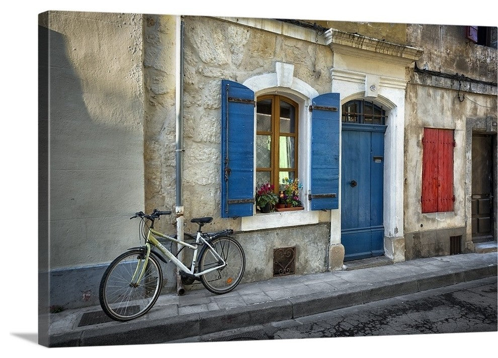 "Arles Bicycle" Wrapped Canvas Art Print, 48"x32"x1.5"