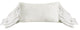 Washed Linen Long Ruffled Pillow, 16"x26", White, 1 Piece