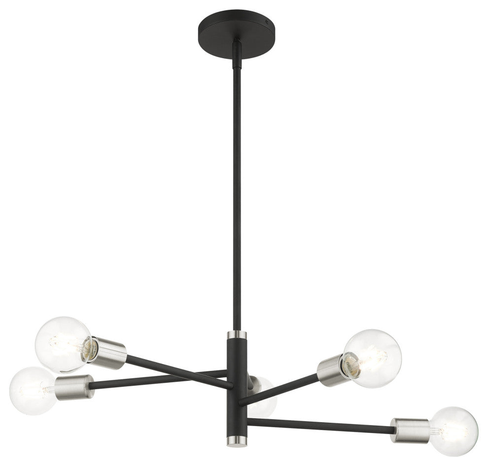 Black Modern, Urban, Scandinavian, Chandelier