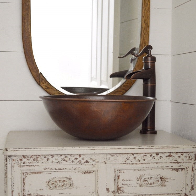 Hubble 16" Vessel Bathroom Sink in Copper