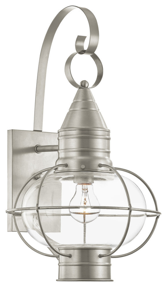 Livex Lighting 26904 Newburyport 21" Tall Outdoor Wall Sconce - Antique Brass