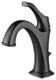 Arlo Single Handle 1-Hole Bathroom Basin Faucet, Lift Rod Drain, Matte Black