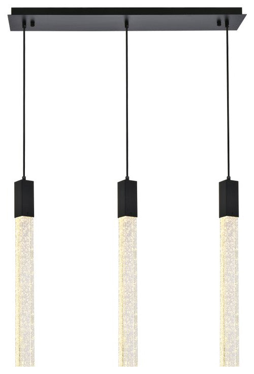 Wade 3-Light Pendant, Black
