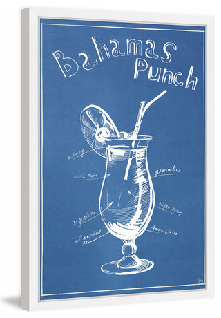 "Bahamas Punch" Framed Painting Print, 20"x30"