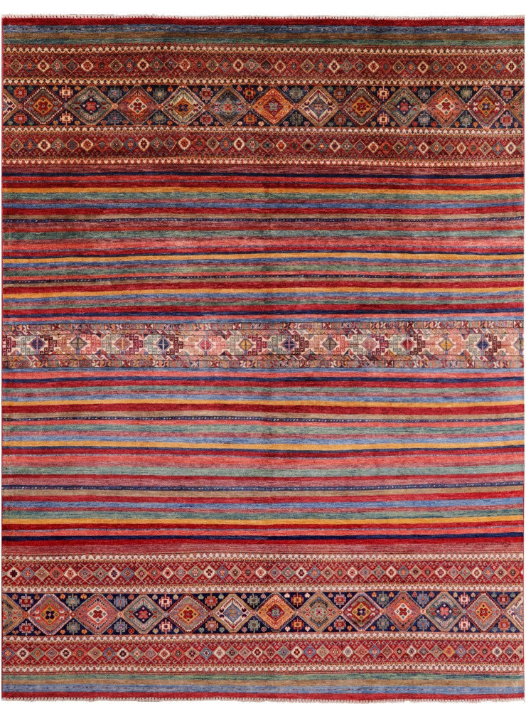 10' 0" X 12' 10" Super Kazak Khorjin Hand-Knotted Rug Q5239