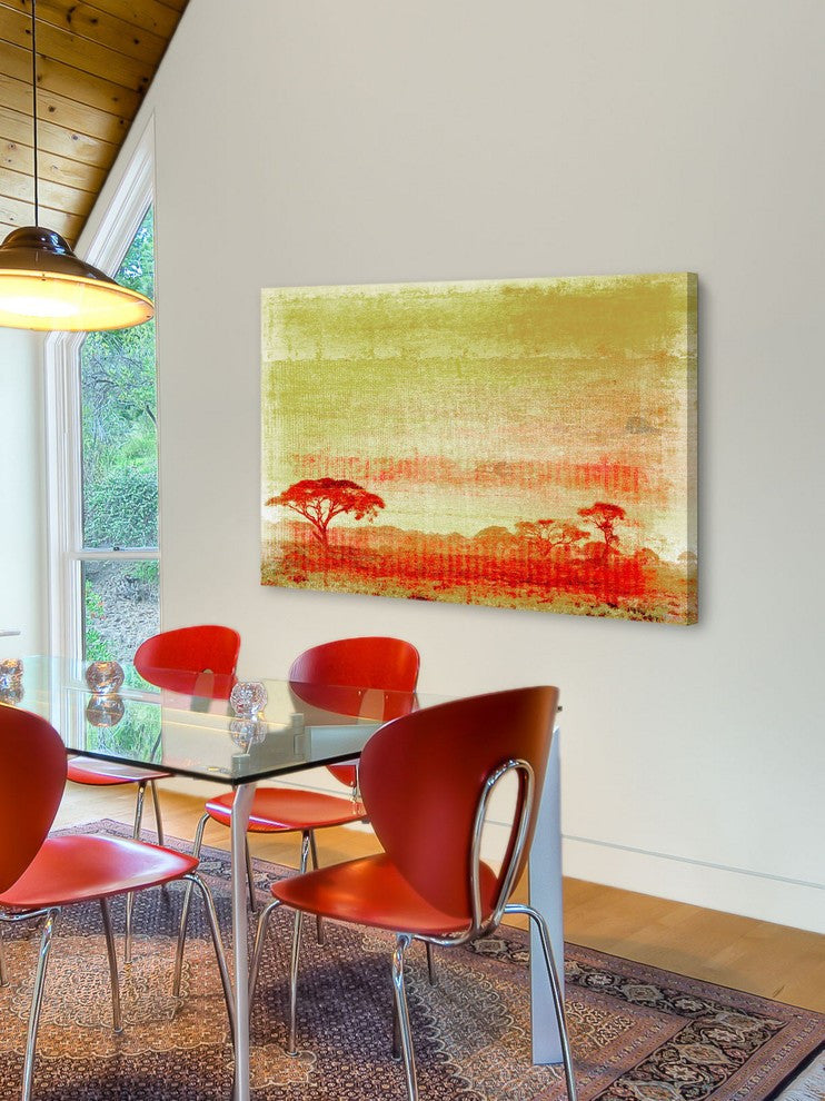 "Africa" Print on Canvas, 18"x12"