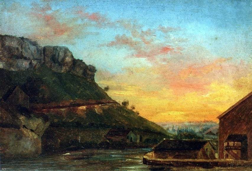 Gustave Courbet Valley of the Loue Wall Decal