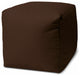 17  Cool Dark Chocolate Brown Solid Color Indoor Outdoor Pouf Ottoman
