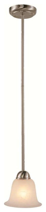 Trans Globe Ribbon Branched 44" Mini Drop Pendant in Nickel