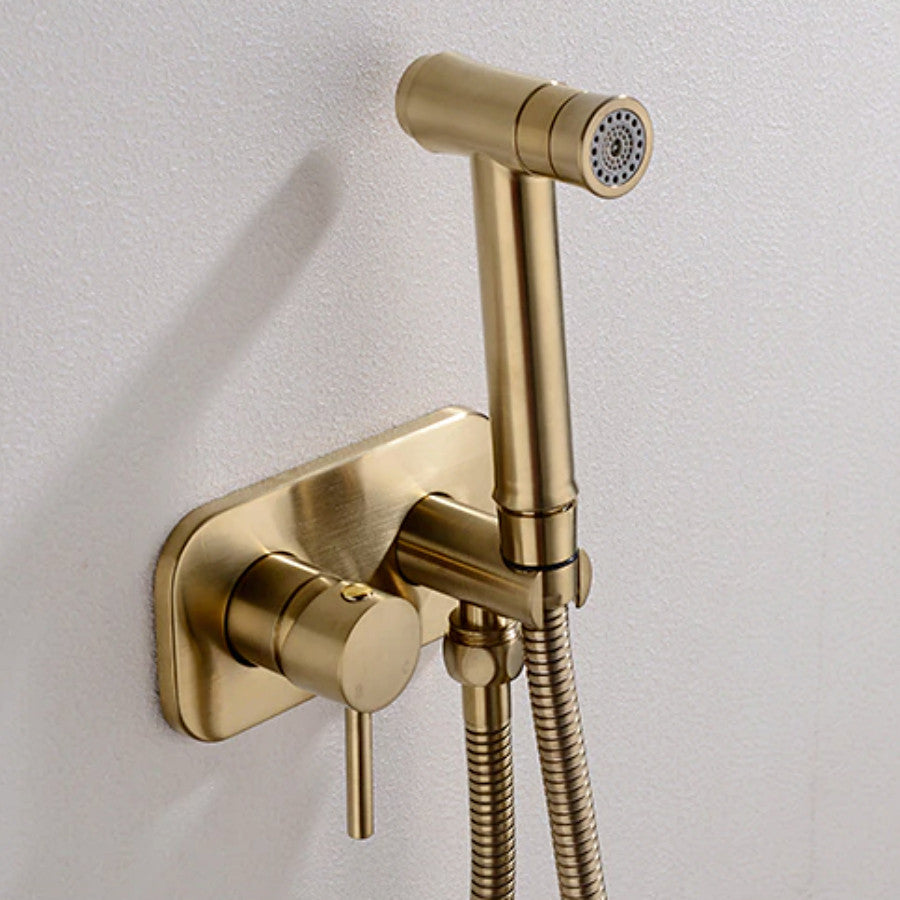 Wasser™ Brass Handheld Toilet Spray, Brushed Gold