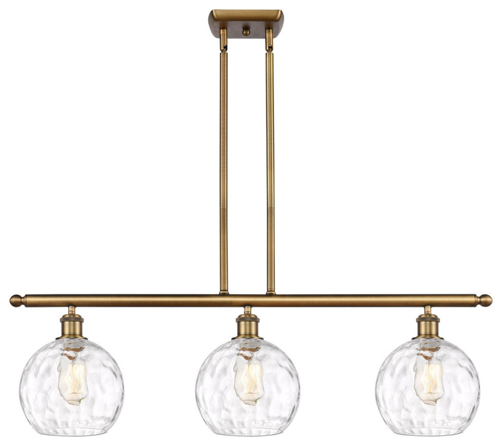 Innovations 516-3I-BB-G1215-8 3 Light Island Light, Brushed Brass