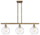 Innovations 516-3I-BB-G1215-8 3 Light Island Light, Brushed Brass