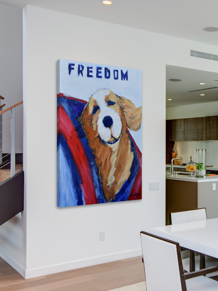 "Freedom" Painting Print on Wrapped Canvas, 24"x36"