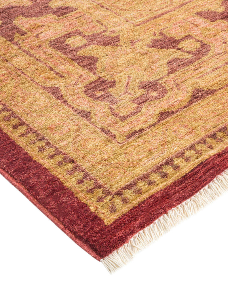 Eclectic, One-of-a-Kind Hand-Knotted Area Rug Orange, 9'2"x12'0"