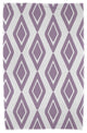 30x60" Diamond Jive 1, Geometric Print Beach Towel, Purple