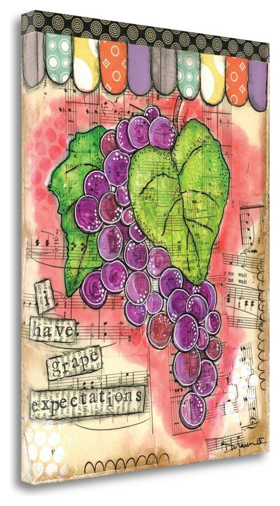 "Grape Expectations" By Denise Braun, Giclee Print on Gallery Wrap Canvas
