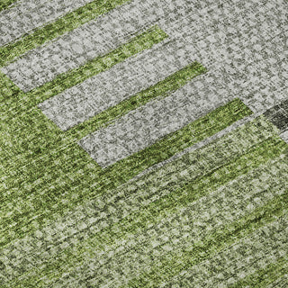 Premium Machine Washable Mayfield AMF687 Green 5' x 7'6" Rug
