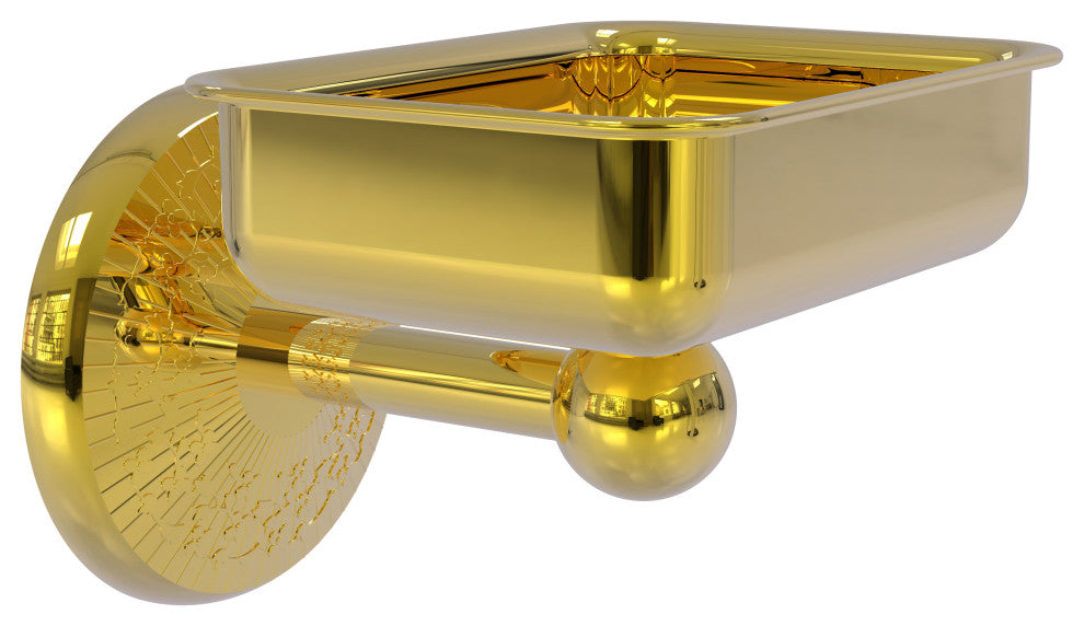 Monte Carlo Wall Mounted Soap Dish, Polished Brass