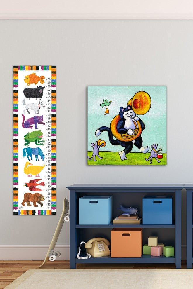 Marmont Hill, "John Phillips Sousa Cat" by Janet Nelson on Wrapped Canvas, 18x18