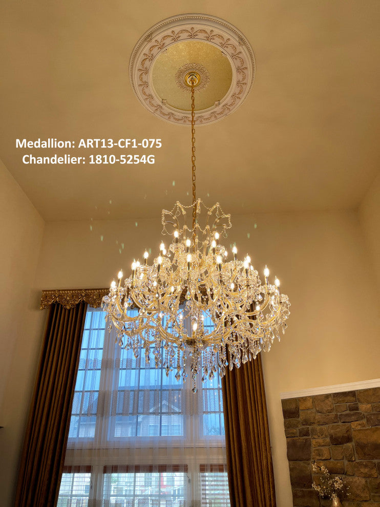 Artistry Lighting, Round 51" Antique White Ceiling Medallion (ART13-CF1-023)