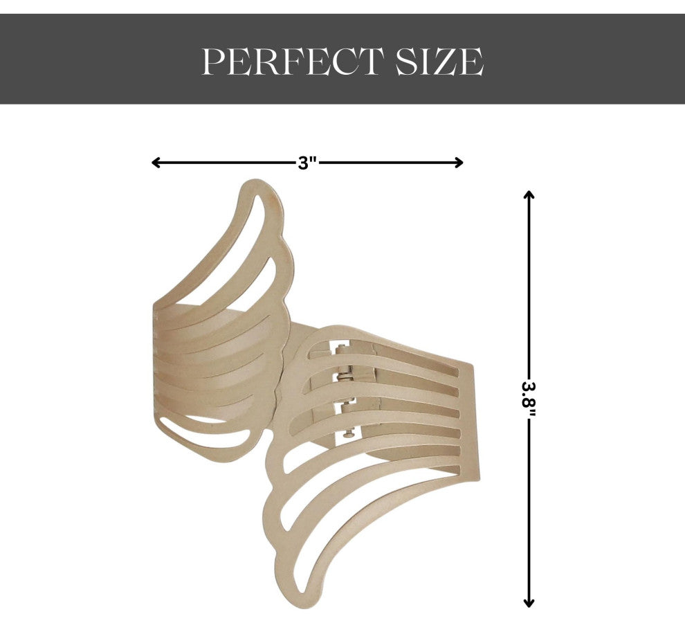 Metal Wings Curtain Tieback "“ Elegant and Durable Design, Gold, Pack of 1