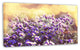 Purple Little Wild Flowers, Floral Canvas Art Print, 32"x16"