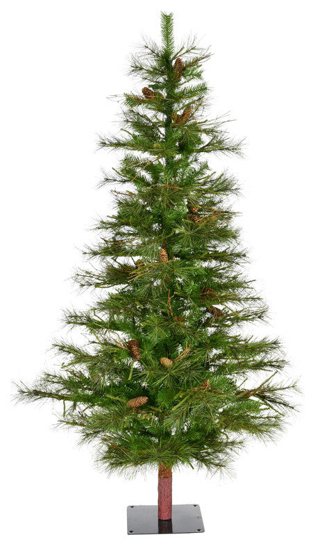 Vickerman Ashland Fir Tree With Pine Cones, 5', Unlit
