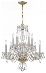 Crystorama Lighting Group 5080-CL-MWP Traditional Crystal 10 - Polished Brass