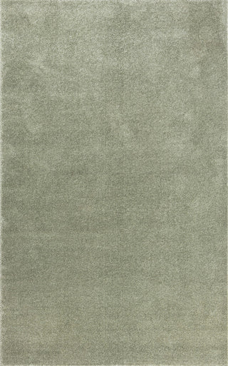 Haze Solid Low-Pile Runner Rug, Green, 3 X 5