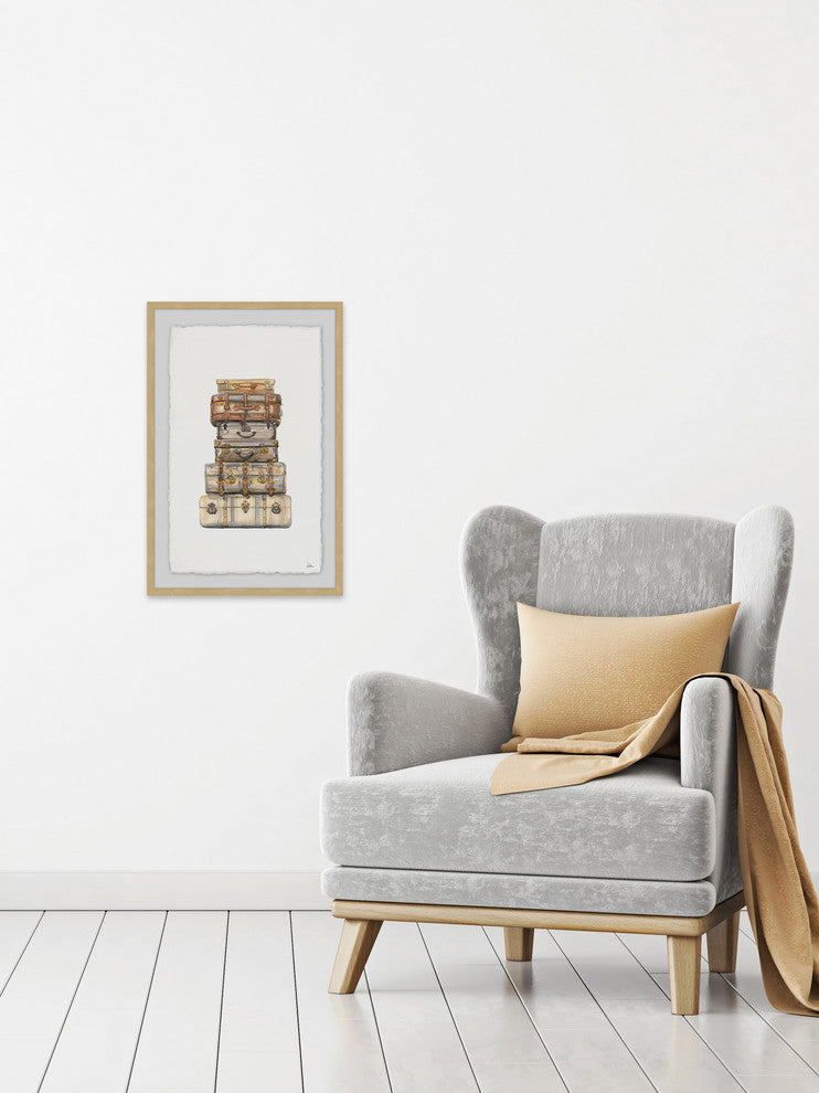 "Reaching Destination" Framed Painting Print, 12"x18"