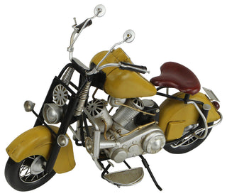 Handcrafted Model Motorcycle, Yellow
