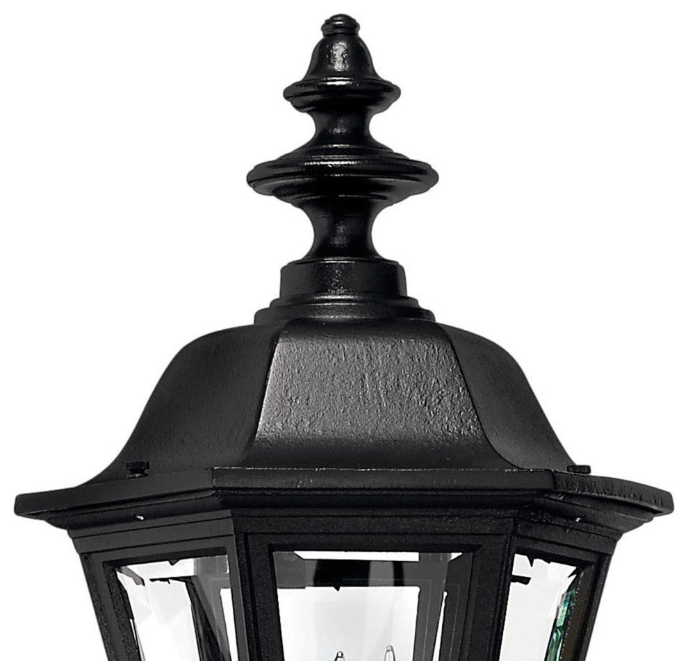 Hinkley Manor House Large Wall Mount Lantern With Tail, Black