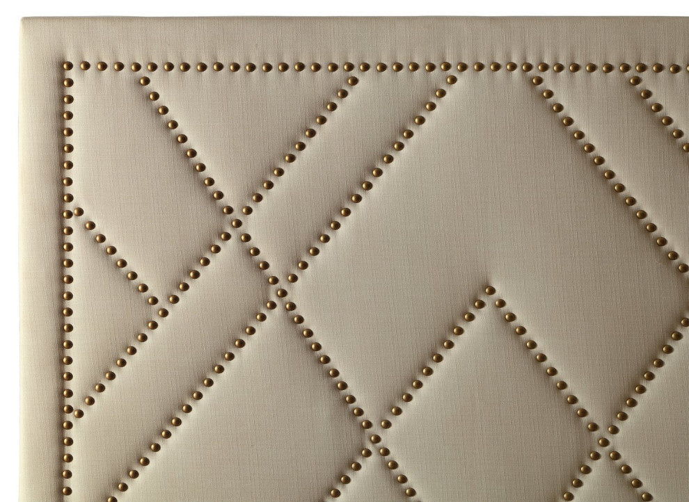 Modus Geneva Cal King Vienne Headboard Bed, Powder